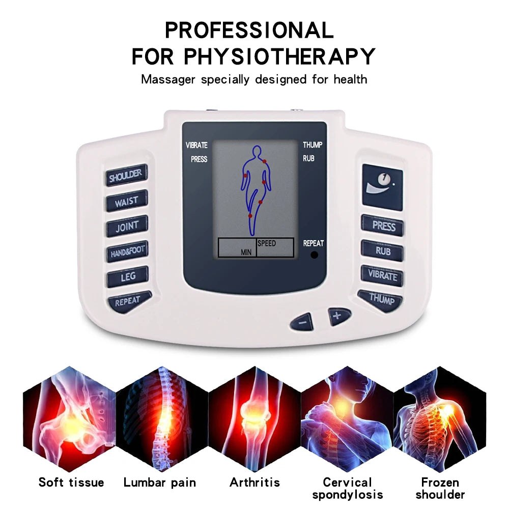 EMS Muscle Stimulator, 8 Dual-Output Modes Meridian Therapy Massager, Muscle Stimulator