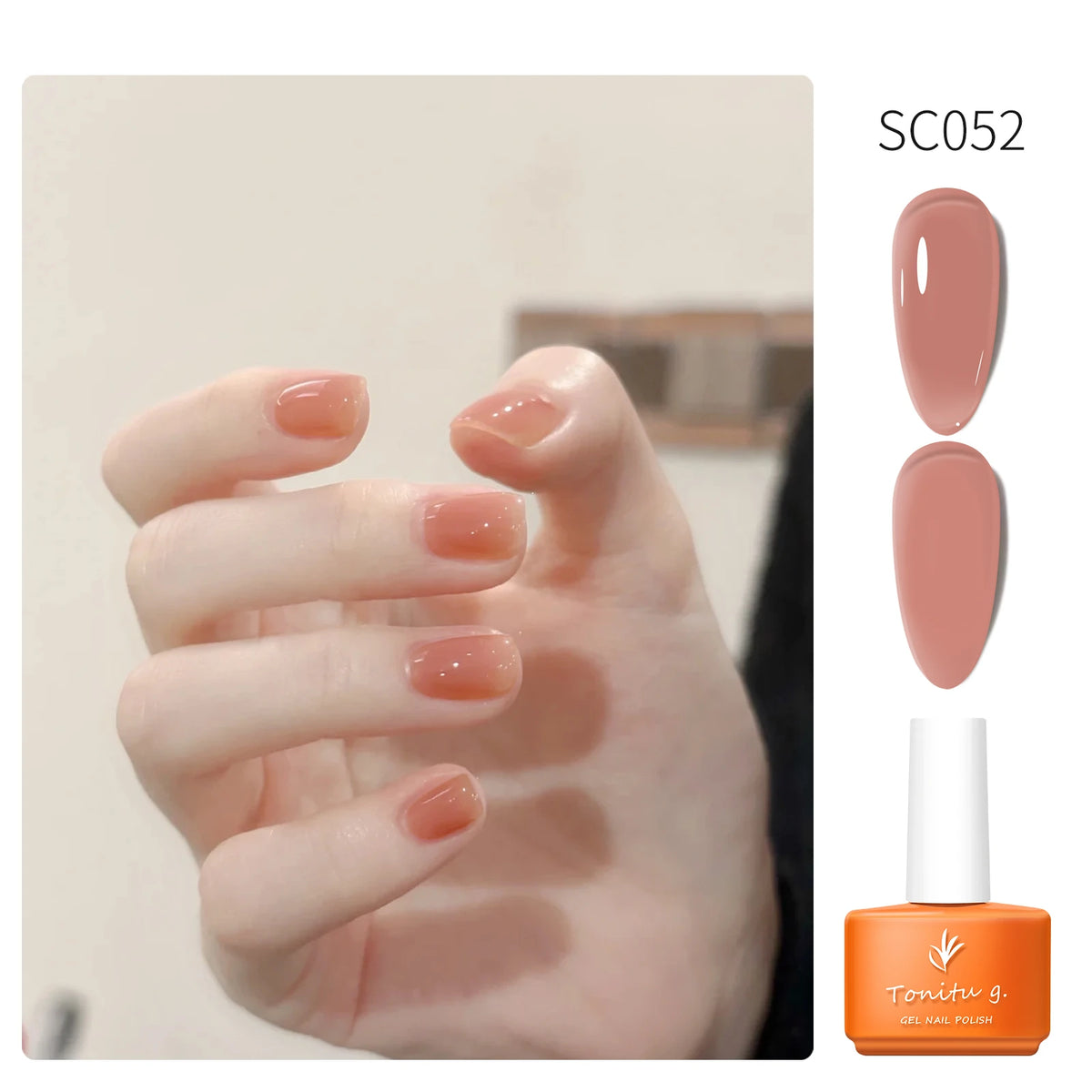 Tonitu G 7ml Semi-permanent Jelly Gel Nail Polish 59 Colors Natural Transparent  Summer Nails Art Soak Off  UV LED Gel  Varnish