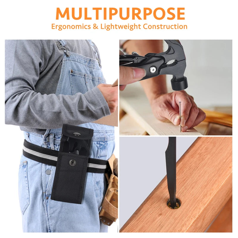 12 in 1 Multi-Purpose Tool, Unique Birthday Gifts for Men, Cool Stuff Gifts, Camping Cool Stuff, Father's Day, Christmas Gifts