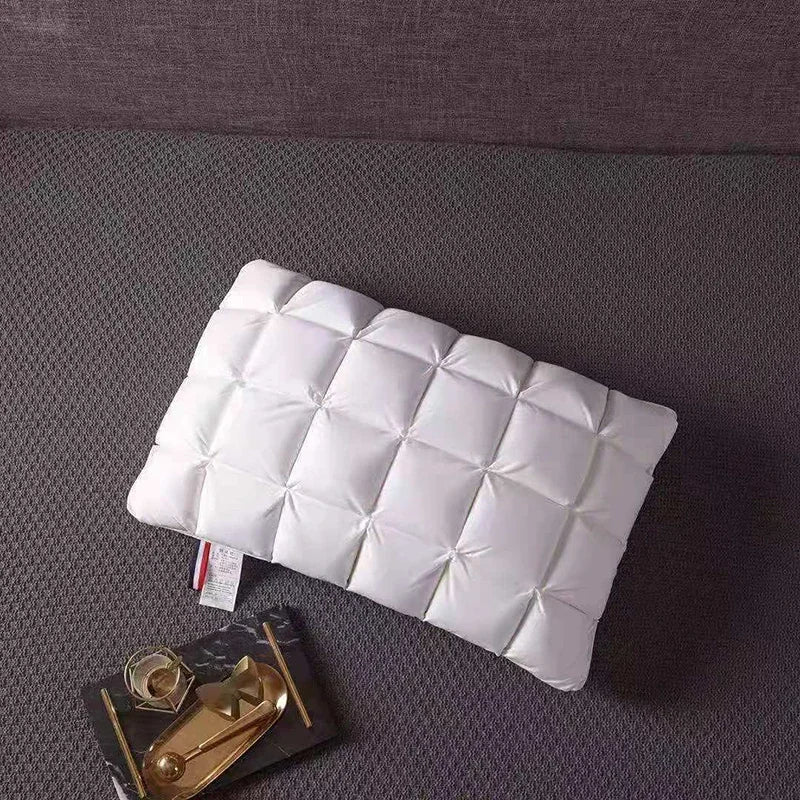 Goose Down Pillow 100% White Goose Feather Pillow Core Five-Star Hotel High-end 3D Bread  Goose Down Sleep Pillow