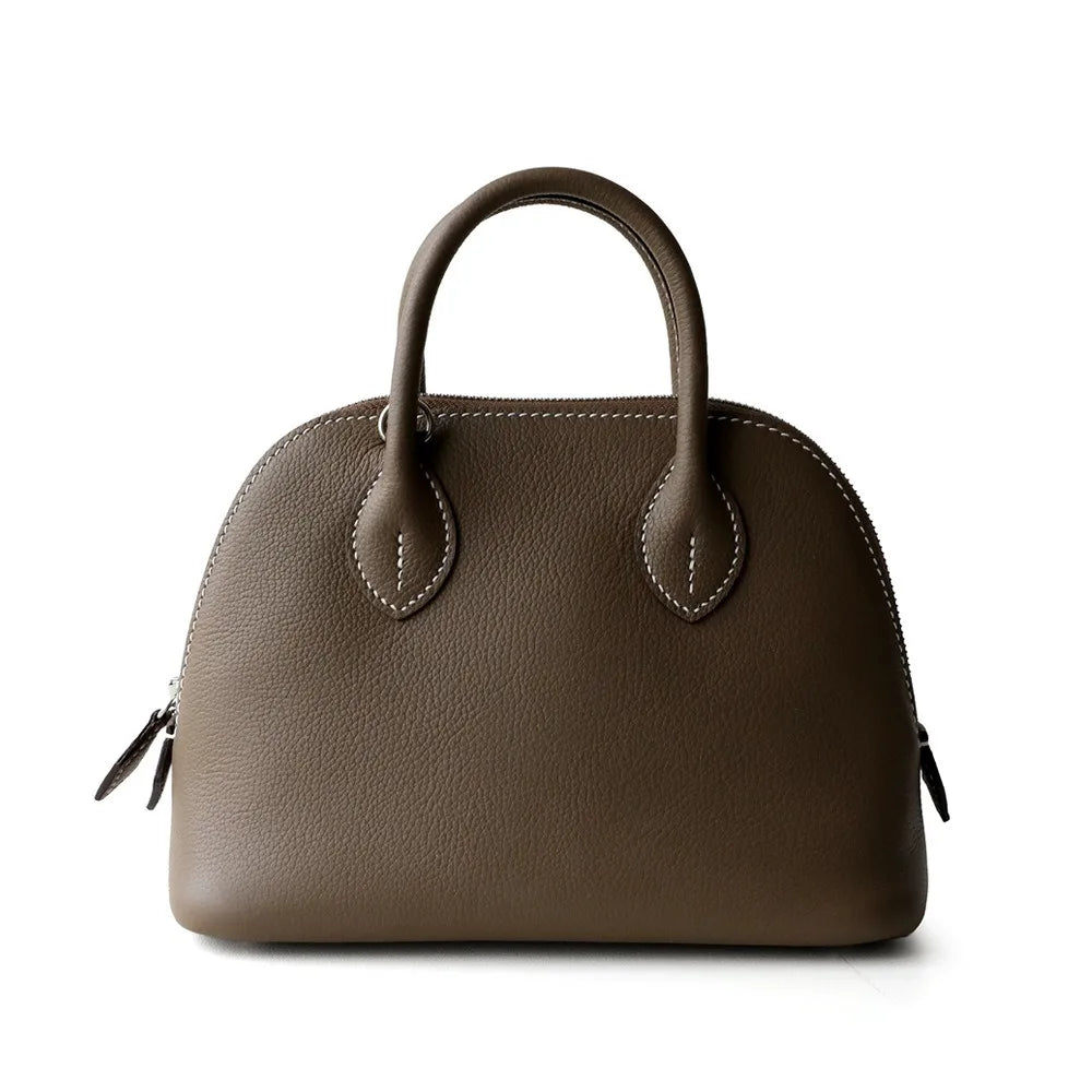 Borsa in Fiore di Pelle Goffrata