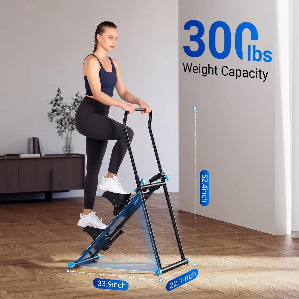 Compact Folding Cardio Stepper Stair Stepper for Home Gym Exercise, New Version Vertical Climber Machine Full - Body Workout