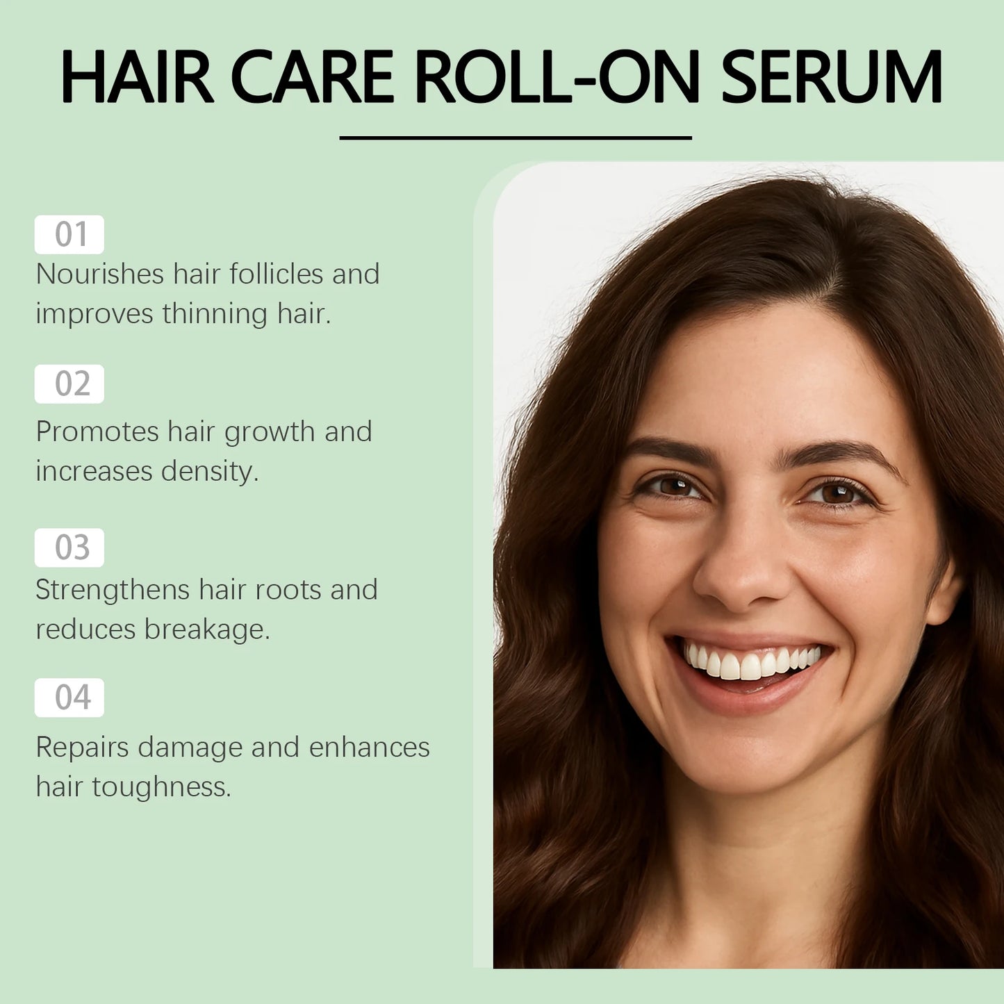 Ginger Hair G-rowth Roll-On Serum Essential Oil Repair Damaged Prevent Hair Loss Soften Hair Strengthen Hair Roots Hair ScalpOil