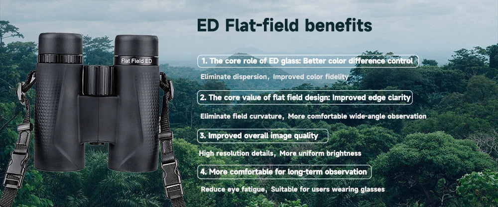 Svbony SA205 Binoculars 8X42/10X42 ED Flat-field Professional IPX7 Waterproof BAK4,Bird Watching,Stargazing,Camping,Astronomy