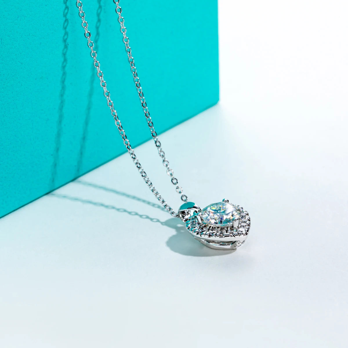 AnuJewel 2ct D Color  Moissanite Diamond  Heart Shape Pendant Necklace 925 Sterling Silver Fine Jewelry Gifts Wholesale