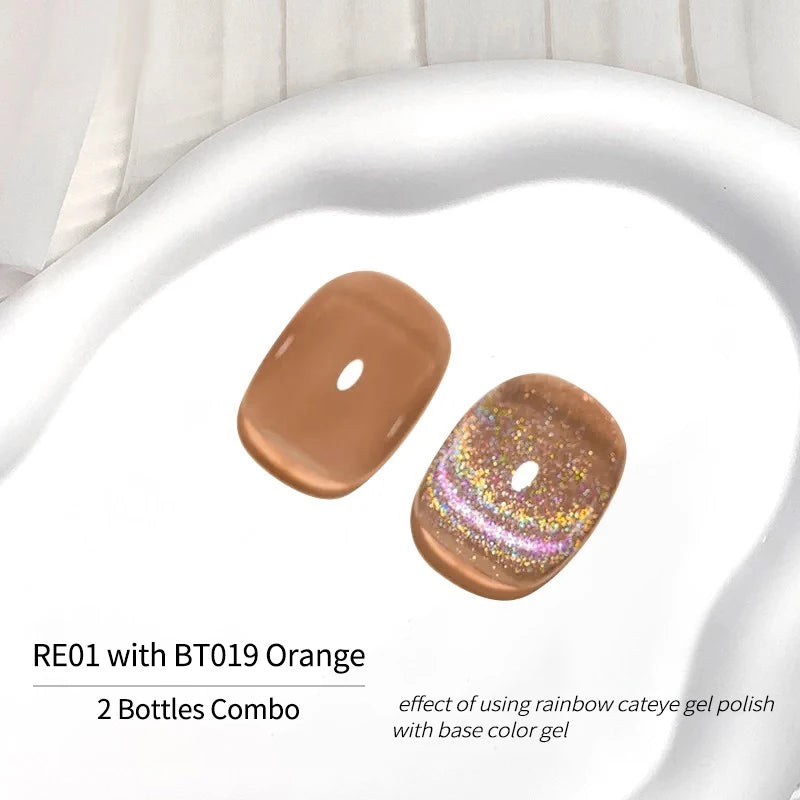 Cat Eye Gel Nail Polish - Magnetic Gel Set, Semi-permanent Varnish with Color, Gel Polish Set
