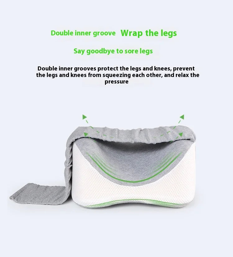 Orthopedic Slow Rebound Memory Cotton Clamp Leg Pillow Maternity Foot Pillow Strap Adjustable Side Sleeping Knee Leg Pillow