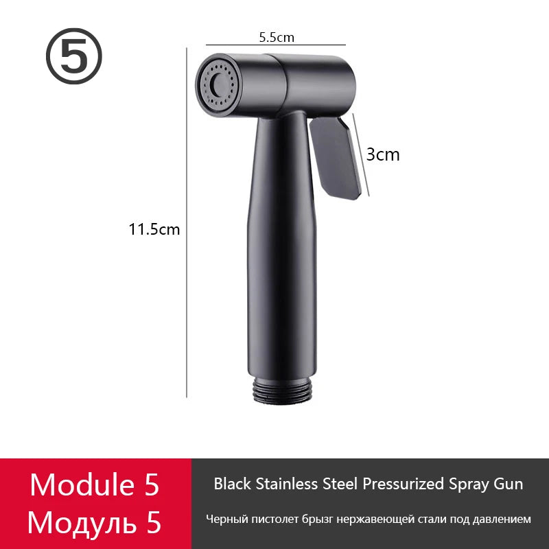 DIY Shower Set Bathroom Shower System Wall Mounted Bathtub Shower Faucet Gray Black Golden White Digital LED Temperature Shower