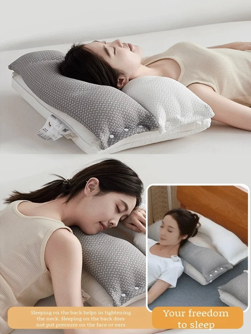 Doublelayer neck pillow special source sleep pillow core sleep aid sound sleep pillow