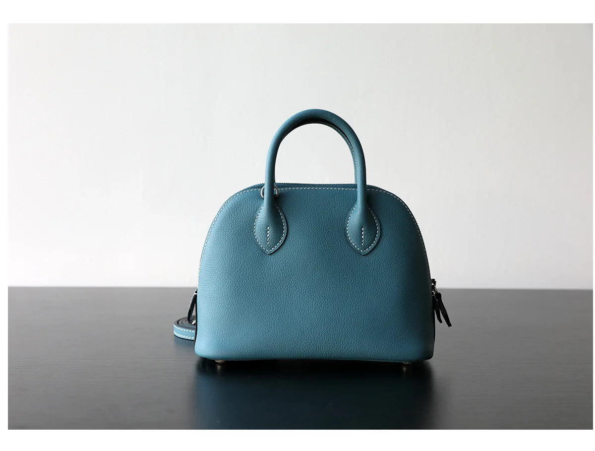 Borsa in Fiore di Pelle Goffrata