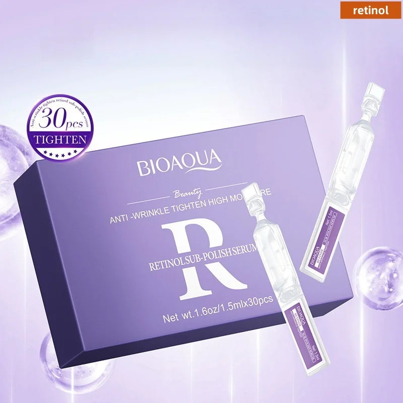 Retinol Skin Care Serum, Containing Retinol and Other Skin Care Ingredients, Can Moisturize, Brighten, and Nourish the Skin, Giving It a Youthful Glow. Portable Design, a Must-Have for Travel.