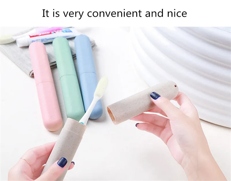 Travel Accessories Toothbrush Tube Cover Case Cap Fashion Plastic Suitcase Holder Baggage Boarding Portable Bathroom Accessories