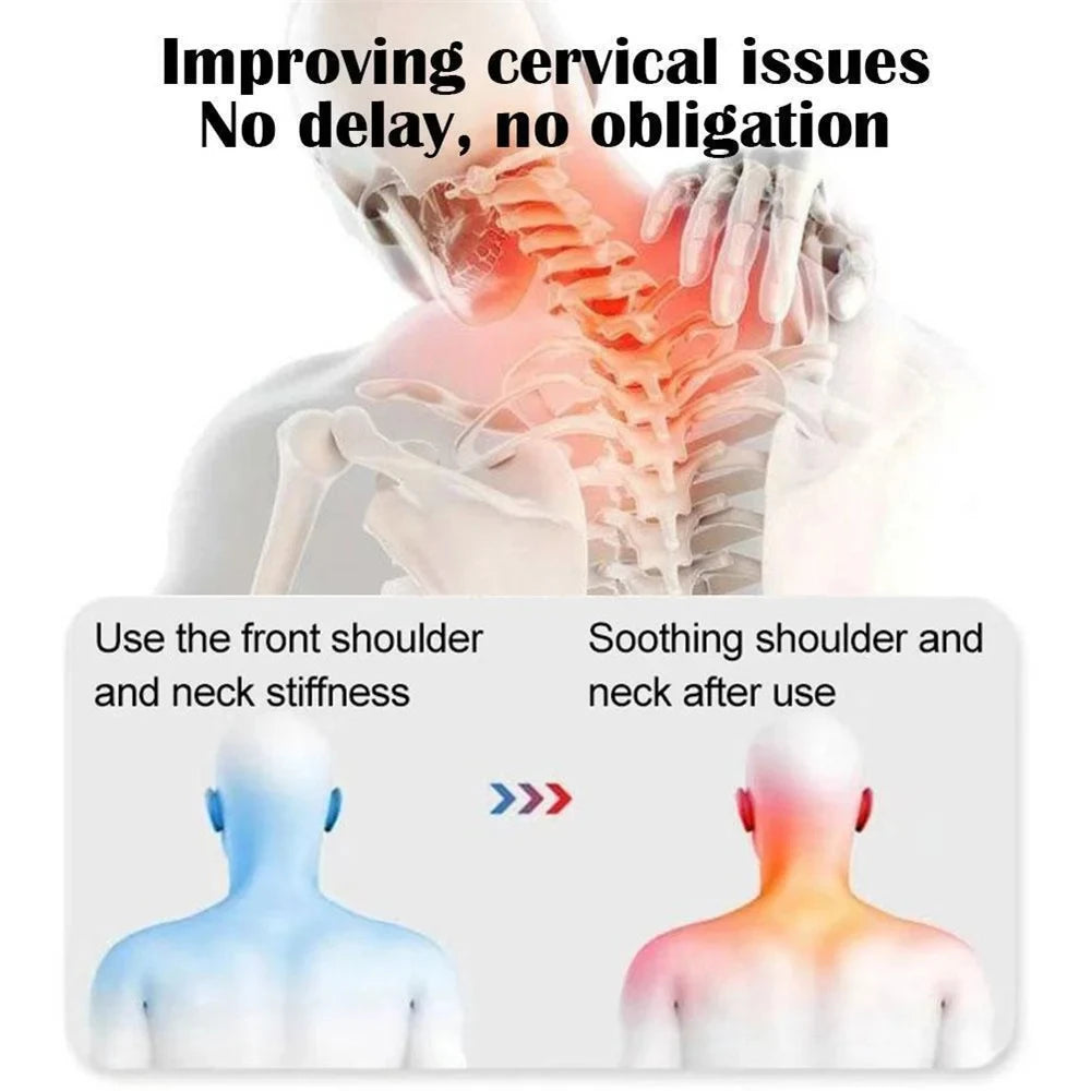 Electric Neck Massager Pillow Cervical Stretcher Heating Vibration Massage Back Traction Orthopedic Sleeping Pillows Support