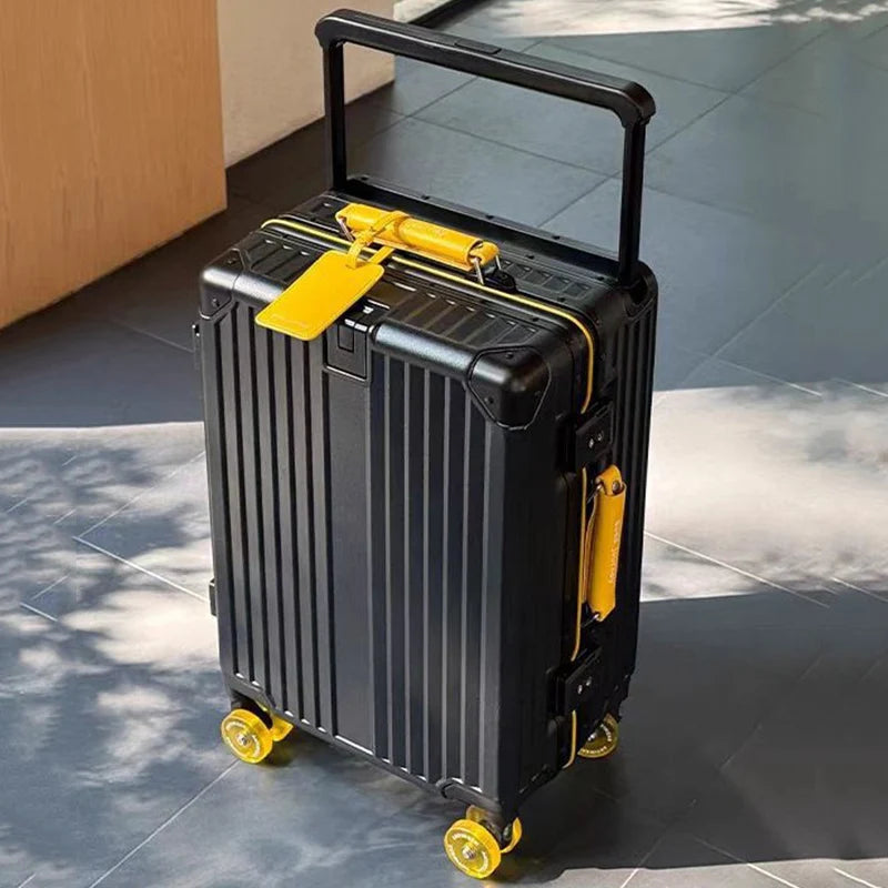 KLQDZMS Travel Luggage 24"26"28"30 Inch Women's Large Capacity Trolley Case 20 ”ABS+PC Boarding Case Men's Cabin Suitcase