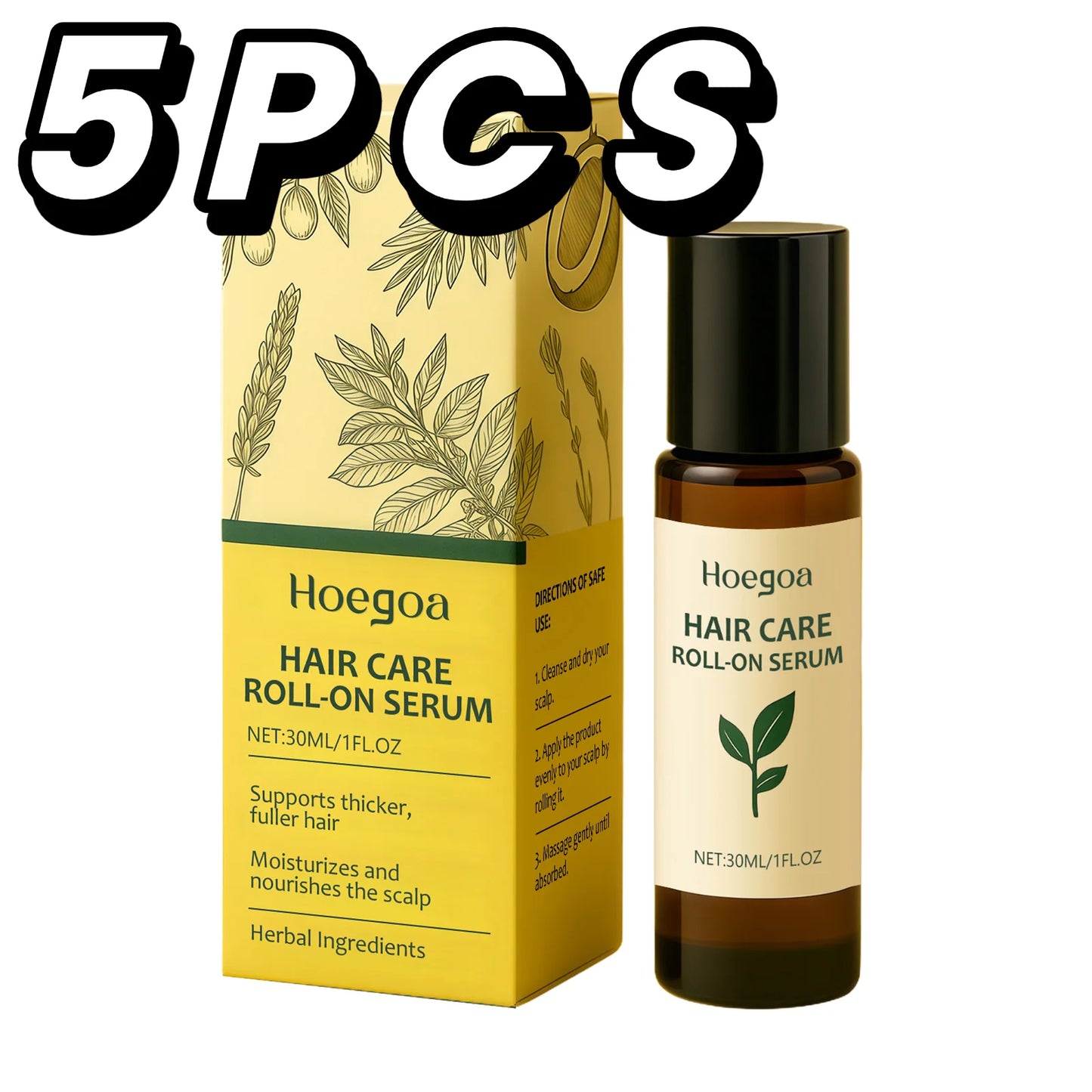 Ginger Hair G-rowth Roll-On Serum Essential Oil Repair Damaged Prevent Hair Loss Soften Hair Strengthen Hair Roots Hair ScalpOil