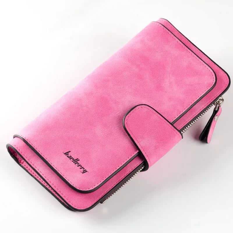 Baellerry High Quality Long Women's Wallet Buckle Multiple Card Slots Mobile Phone Bag Hand-held Bag Card Holders