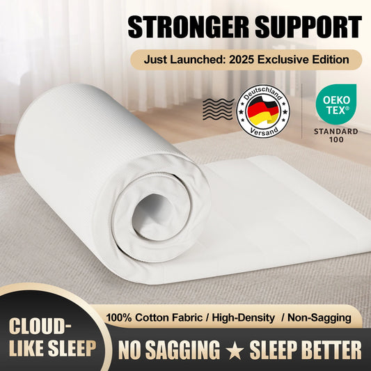 Daccormax Mattress High-Density Foam,Mattress 7-Zone Ergonomic ,Pressure Relief& Spinal Alignment, Medium Firm & Breathable