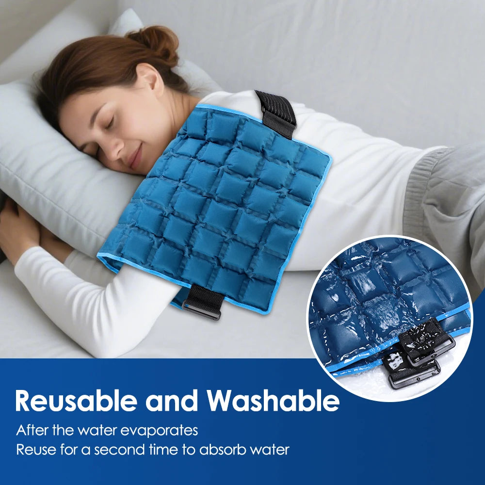 Large Ice Pack Reusable Hot Cold Gel Pack For Sports Muscle Strain Back Knee Shoulder Hot and Cold Compress Ice Bag