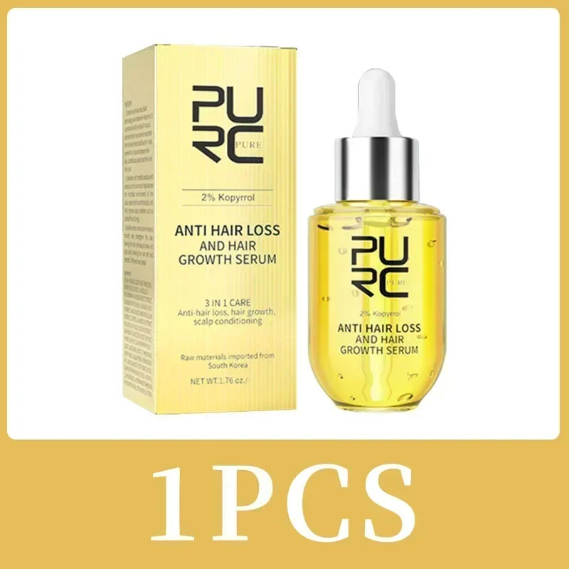 Hair Growth for Men Women Ginger Grow Hair Oil Care Anti Hair Loss Scalp Treatment Serum Products Beauty Health