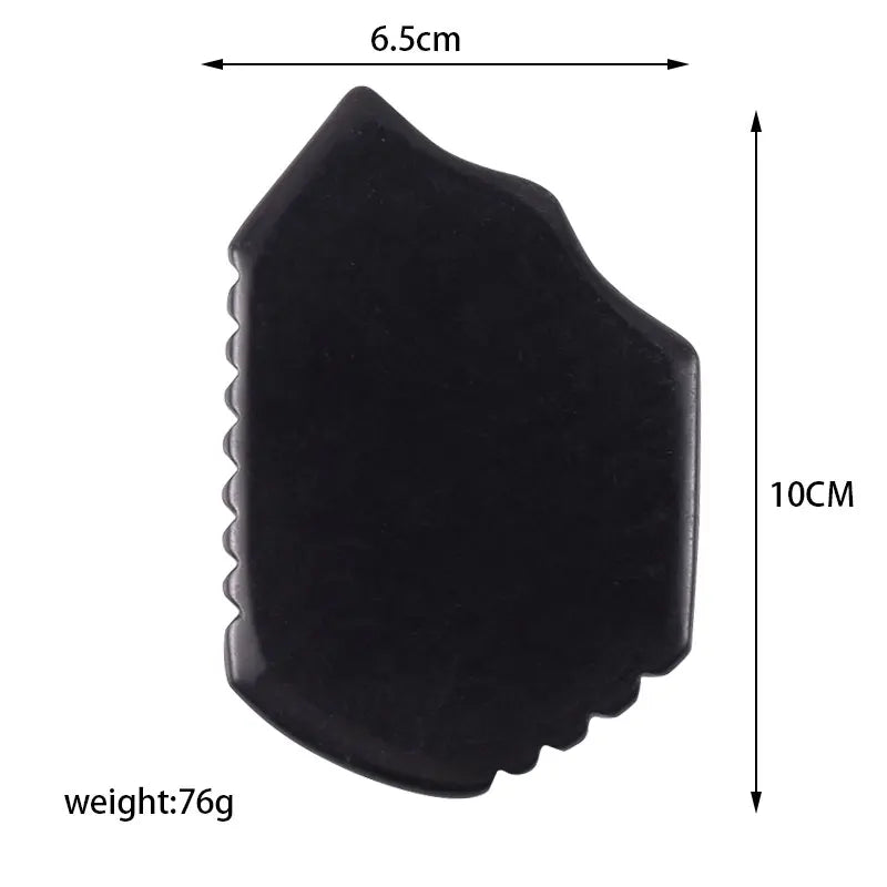SPA Acupuncture Scraping Body Foot Back Face Neck Massager Beauty Guasha Board Black Bian Stone Gua Sha Massage Tools