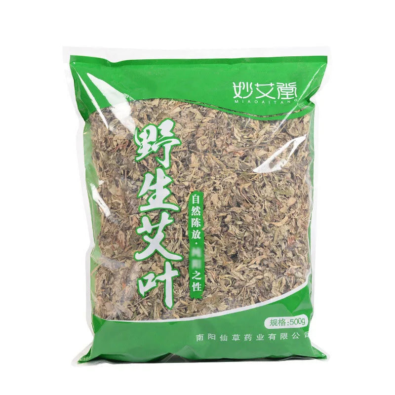 500g Natural Pure Mugwort Leaf Wormwood Moxa Herb Slimming Foot Cleansing Soak Dehumidification Detox Body Relax Health Care