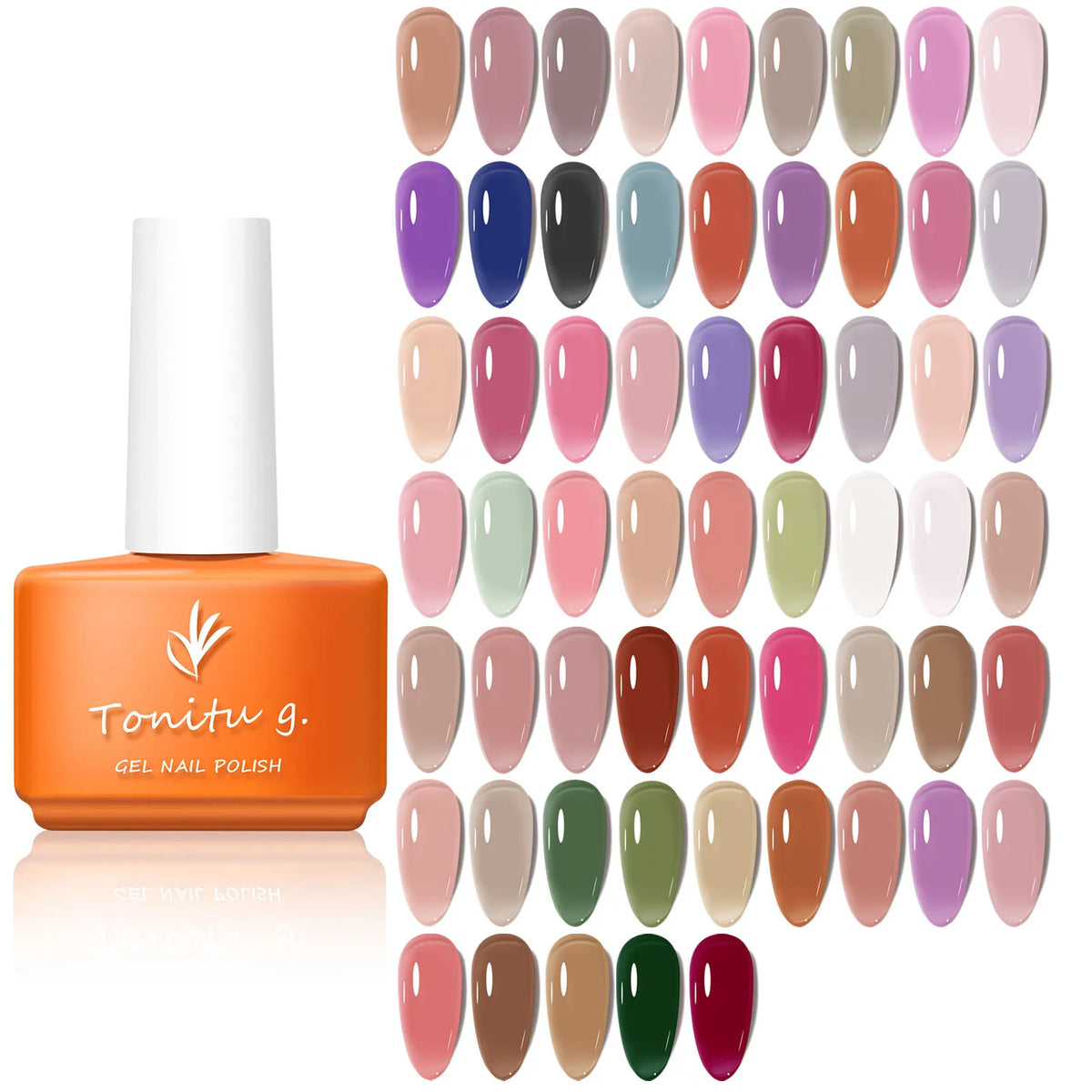 Tonitu G 7ml Semi-permanent Jelly Gel Nail Polish 59 Colors Natural Transparent  Summer Nails Art Soak Off  UV LED Gel  Varnish