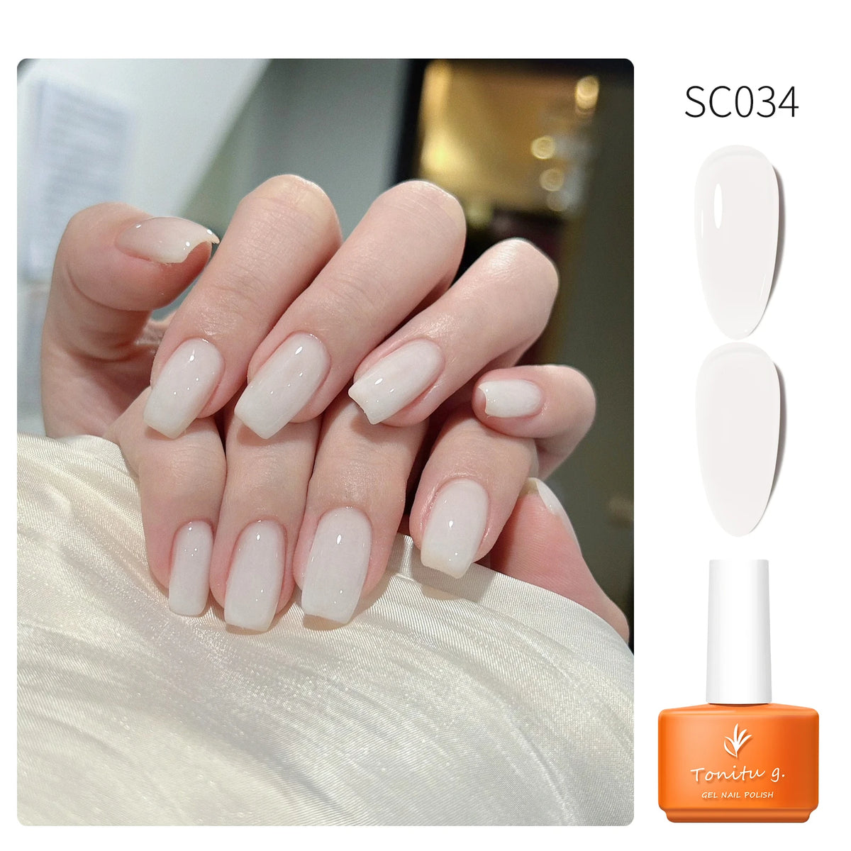 Tonitu G 7ml Semi-permanent Jelly Gel Nail Polish 59 Colors Natural Transparent  Summer Nails Art Soak Off  UV LED Gel  Varnish