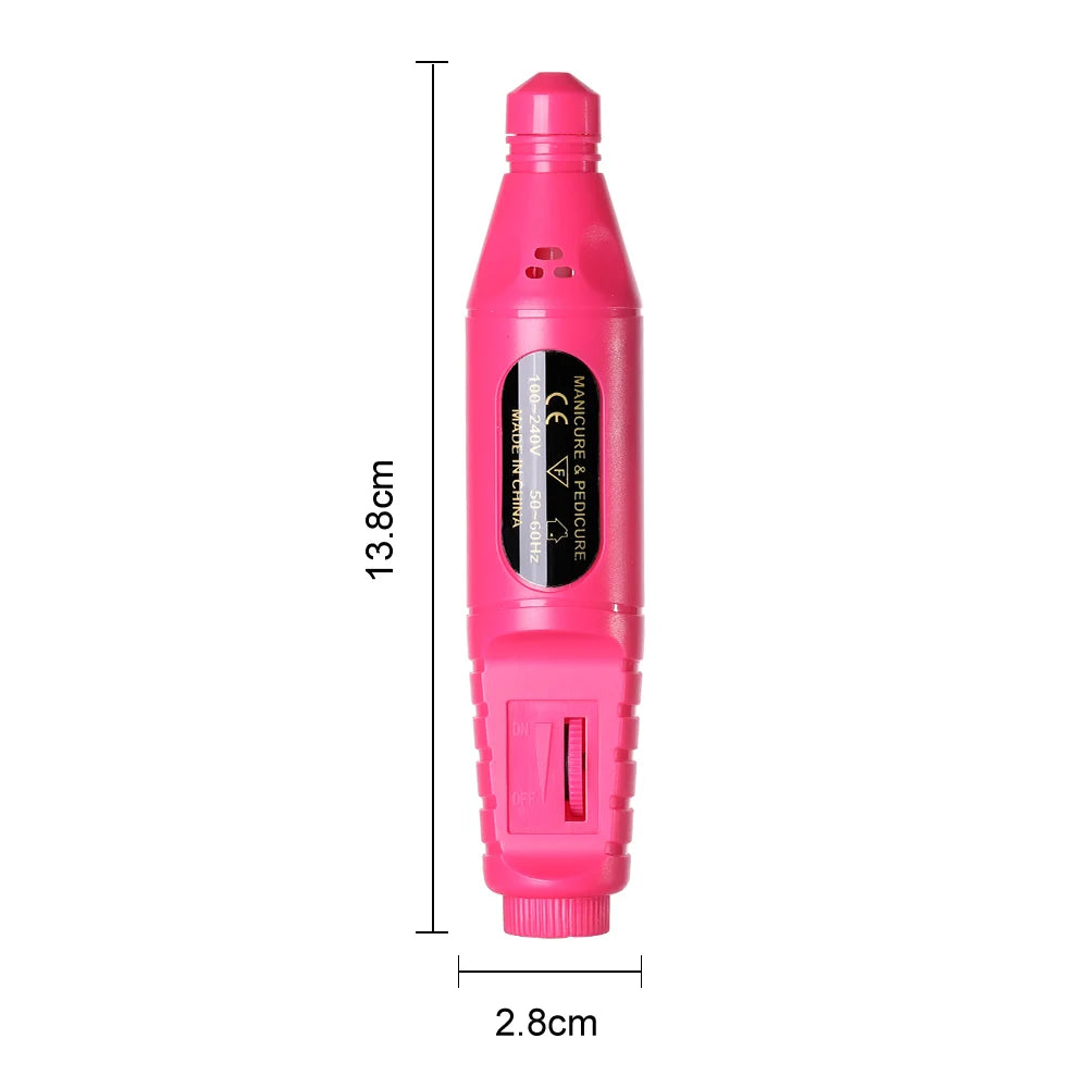 6 In 1 Electric Nail Drills Kit Remove Polisher Manicure Portable Nail File Nail Drill Equipment Pen Tools Machine