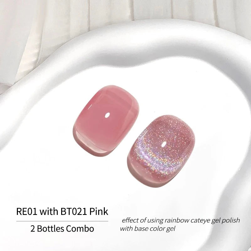 Cat Eye Gel Nail Polish - Magnetic Gel Set, Semi-permanent Varnish with Color, Gel Polish Set