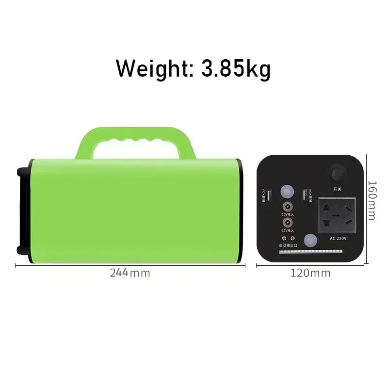 500W 80000mah Portable Power Station Emergency Power Supply Charging Station 220v for Home Power Bank Generator Battery Backup