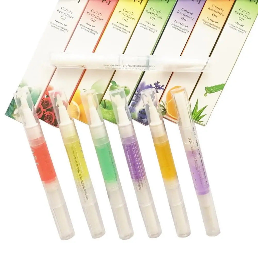 Nutrition Oil Pen for Nail Treatment, Cuticle Revitalizer Oil, Prevent Agnail, Nail Polish, Nourish Skin, 15 Smells