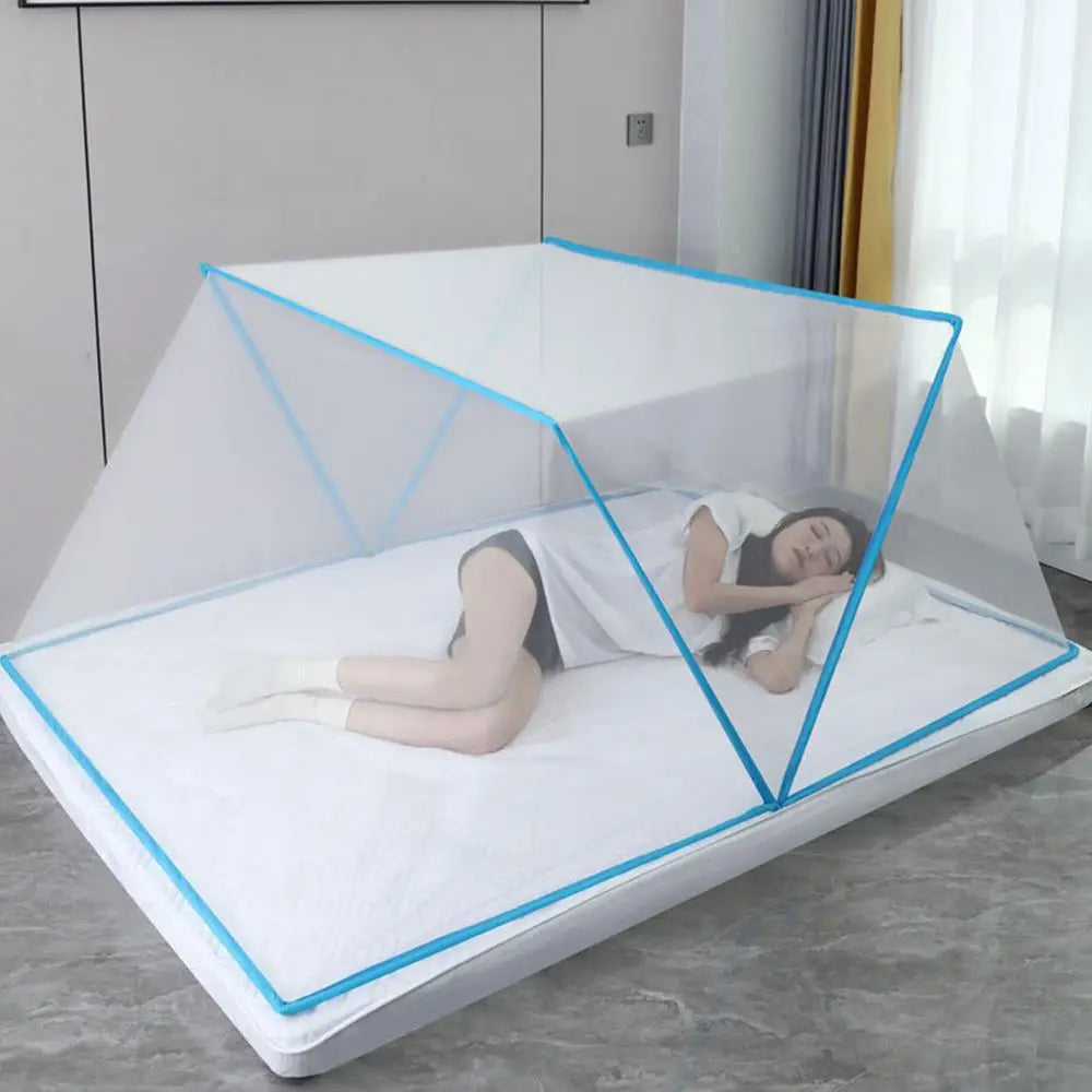 Bed Mesh Tent Folding Dormitory Single Bed Mesh Bed Net Covers Portable Mosquito Forbidden Breathable Bedroom Outdoor Trip Tent