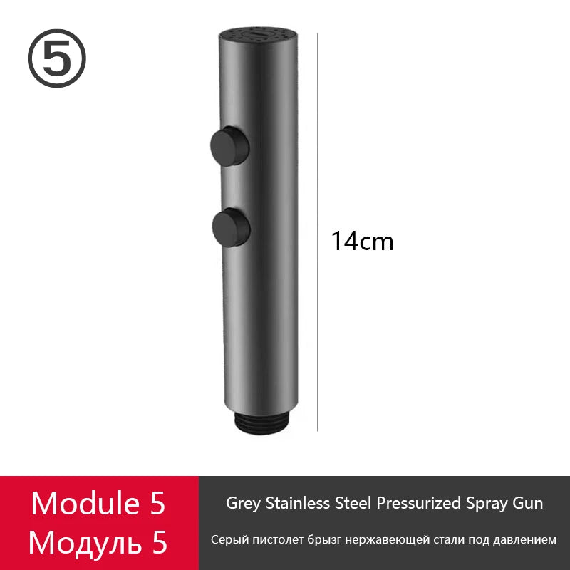 DIY Shower Set Bathroom Shower System Wall Mounted Bathtub Shower Faucet Gray Black Golden White Digital LED Temperature Shower