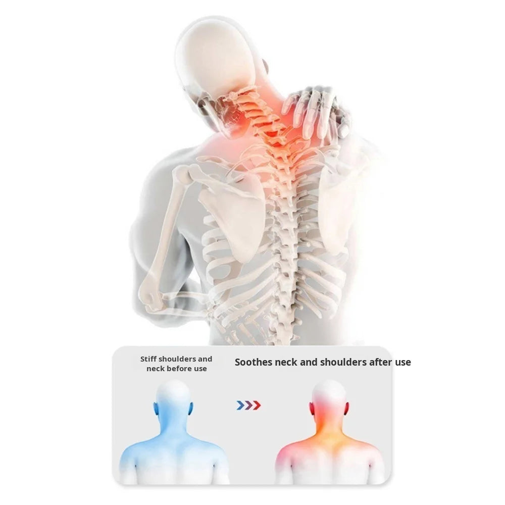 Cervical Pillow To Protect The Vertebrae And Improve Sleep, Massage Spine, Non-Traction Hot Compress Cylindrical Cervical Pillow