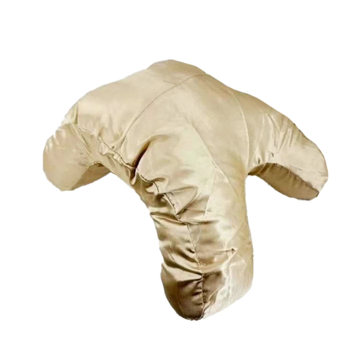Face Pillow + Free White Satin Pillowcase! Beauty Sleep, Anti Wrinkles-Aging, Back Sleep