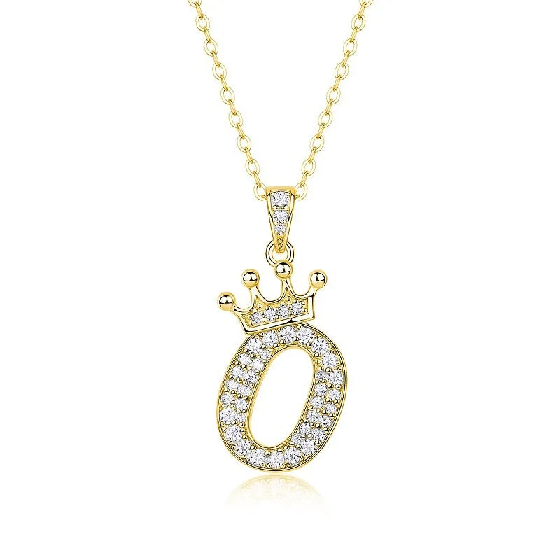 Collana con Lettere dell'Alfabeto in Moissanite D Color VVS1 Certificata