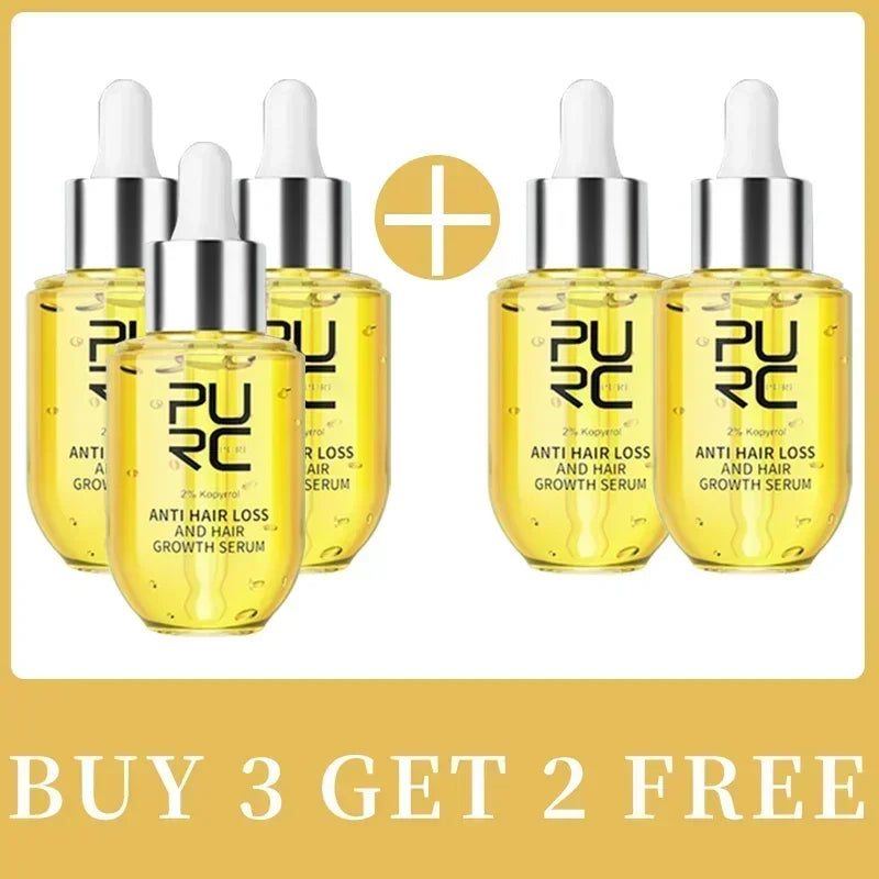 Hair Growth for Men Women Ginger Grow Hair Oil Care Anti Hair Loss Scalp Treatment Serum Products Beauty Health