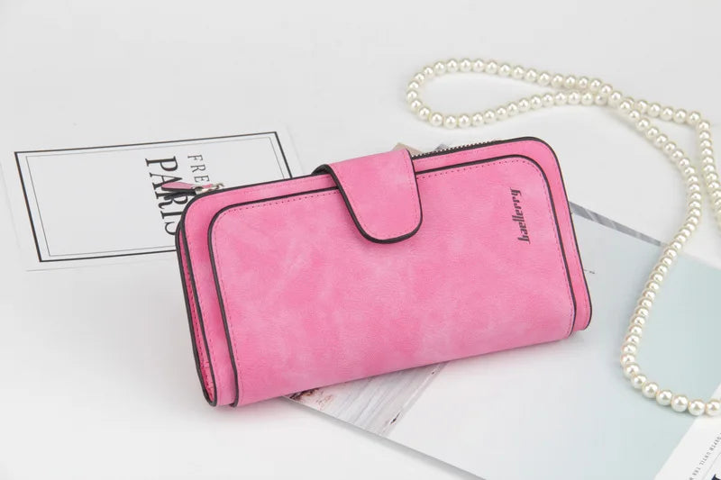 Baellerry High Quality Long Women's Wallet Buckle Multiple Card Slots Mobile Phone Bag Hand-held Bag Card Holders