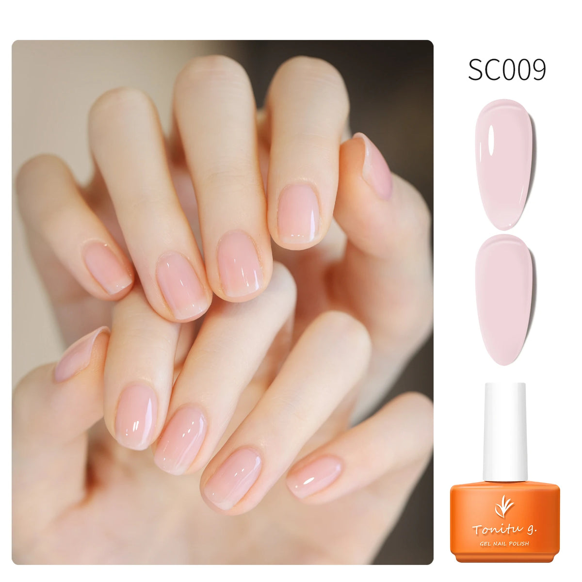 Tonitu G 7ml Semi-permanent Jelly Gel Nail Polish 59 Colors Natural Transparent  Summer Nails Art Soak Off  UV LED Gel  Varnish
