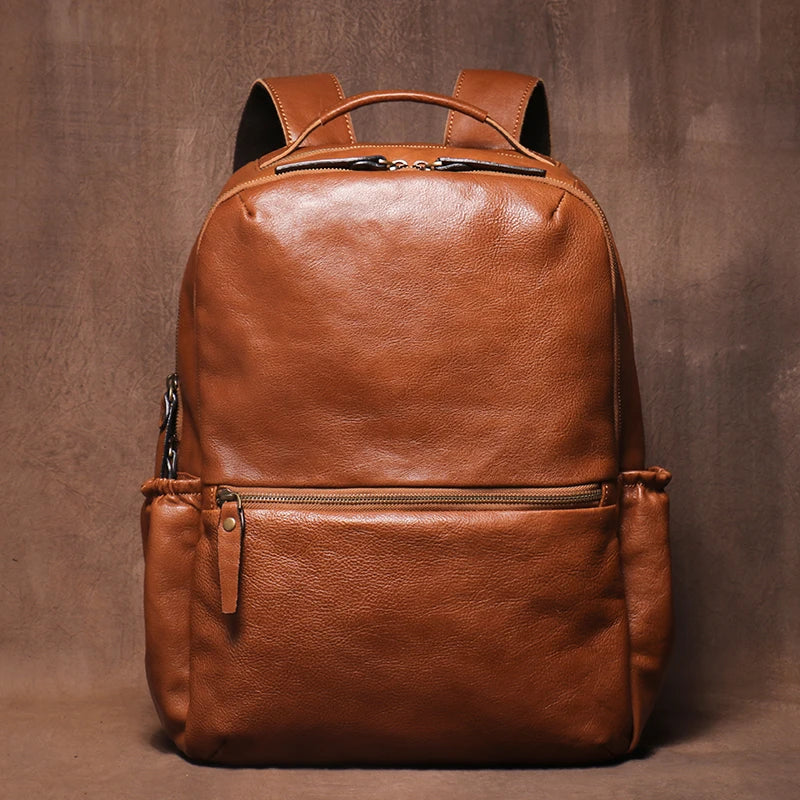 GURO High Quality Genuine Leather Backpack Men Large Capacity Business Travel bag Luxury Student School Bag Laptop Computer Pack