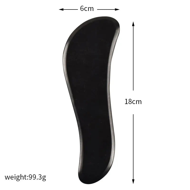 SPA Acupuncture Scraping Body Foot Back Face Neck Massager Beauty Guasha Board Black Bian Stone Gua Sha Massage Tools