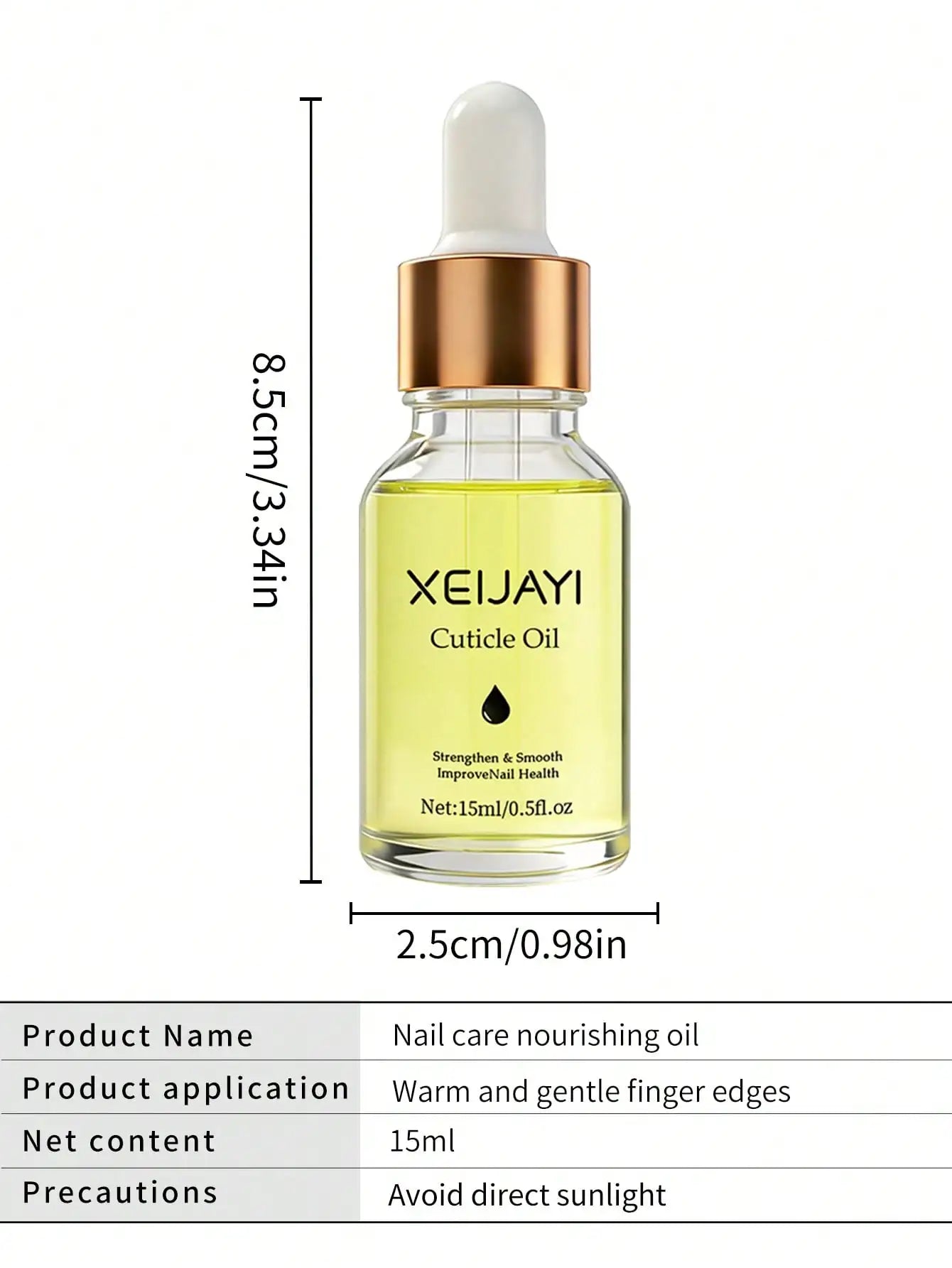 1pc 15ml Nail Nourishing Keratinum Care Oil Nail Nourishing Care Keratinum Moisturizing Anti Backlash Nail Edge Nail Care Tool