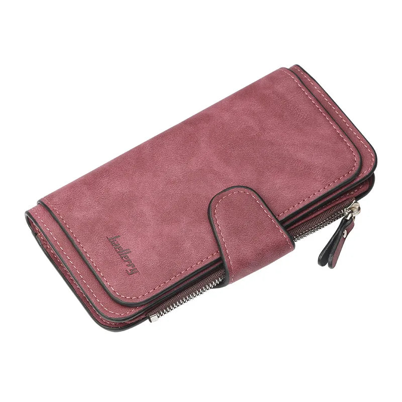 Baellerry High Quality Long Women's Wallet Buckle Multiple Card Slots Mobile Phone Bag Hand-held Bag Card Holders