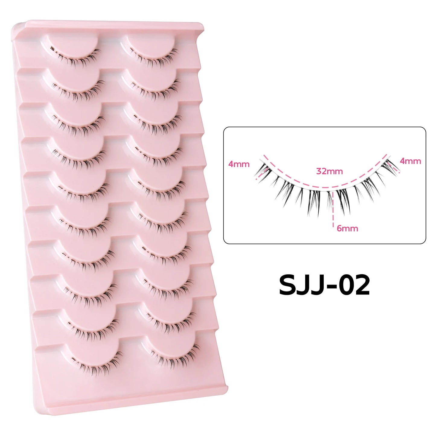 Set di 10 Paia di Extension Ciglia Inferiori