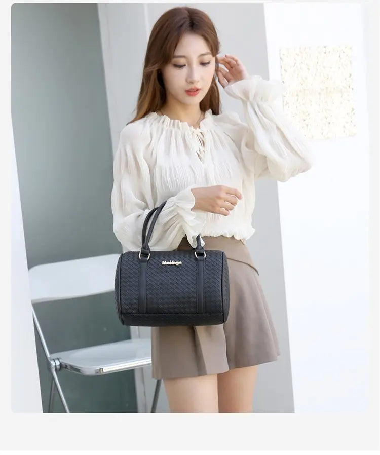 Fashionable Urban Simple Large Capacity Mother-Daughter Shoulder Bag Women's Handbag Set Six Pieces Crossbody Handbag