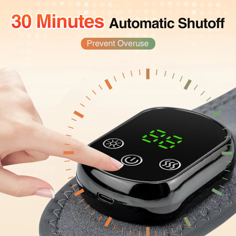 Electric foot and hand massager can vibrate and heat the ankles and ankles, and the bracket joints are portable, which can relax