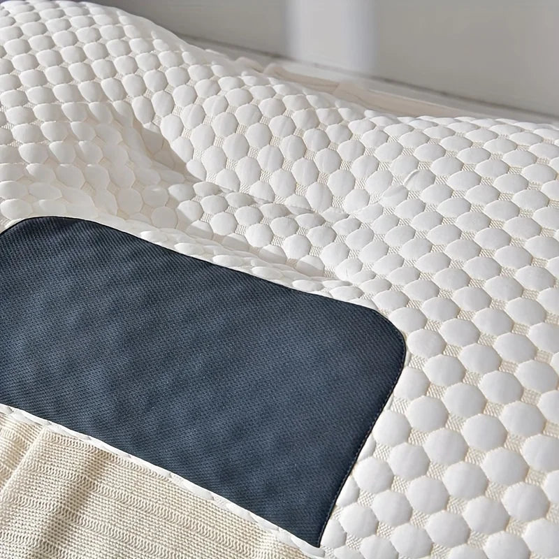 Honeycomb Waffle Pillow Insert - Breathable Massage Texture for Neck & Back Support, Moisture-Wicking Polyester