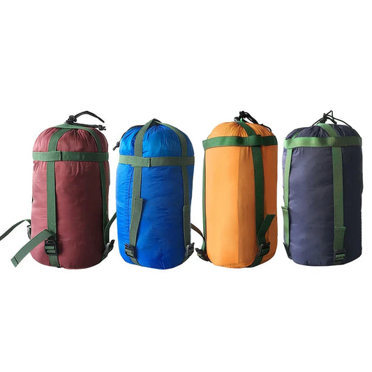 5 Color Waterproof Compression Stuff Sack Outdoor Camping Sleeping Bag Nylon Storage Bag for Camping Travel Hiking