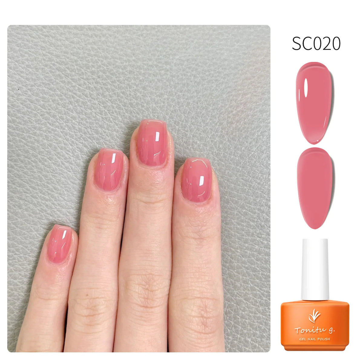 Tonitu G 7ml Semi-permanent Jelly Gel Nail Polish 59 Colors Natural Transparent  Summer Nails Art Soak Off  UV LED Gel  Varnish