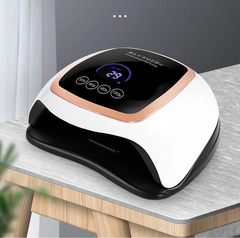 168W UV/LED Nail Light Professional Nail Dryer Lamp Automatic Sensing Gel Polish Manicure Drying Lamp with 4 Timer Smart Sensor